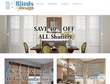 Tablet Screenshot of blinds4design.com